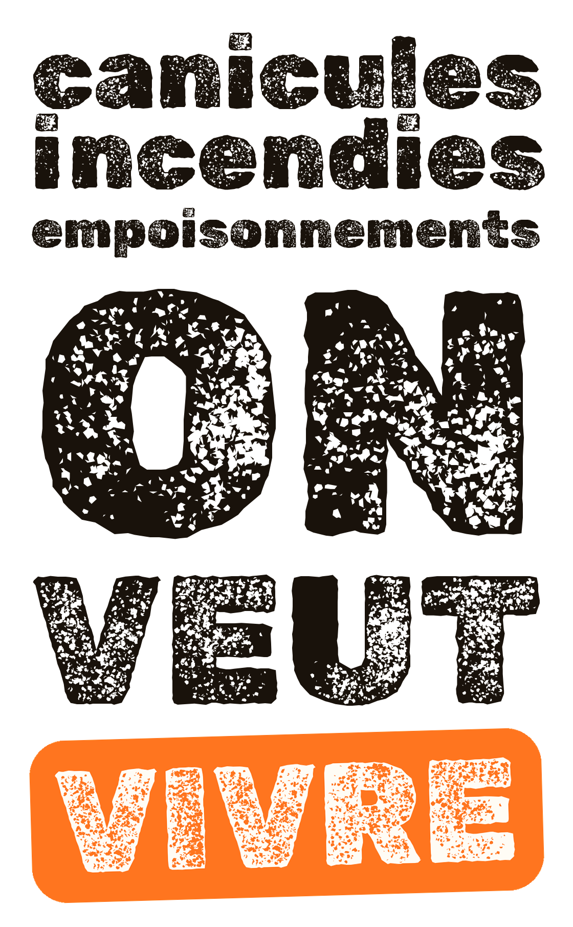 Empilé — encre, sur fond clair